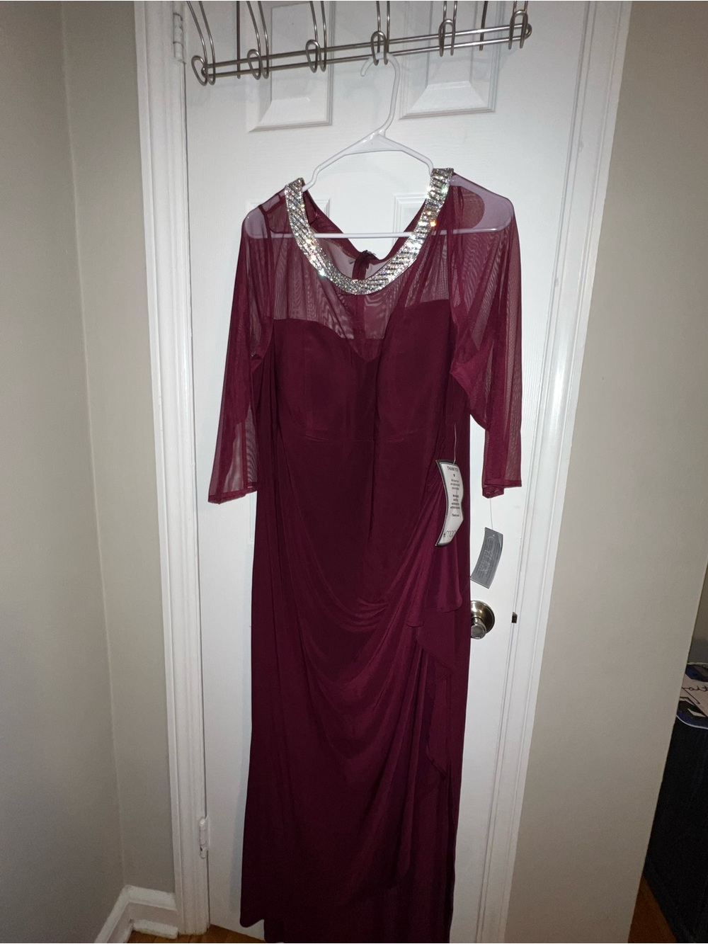 Alex Evenings Burgundy Dress